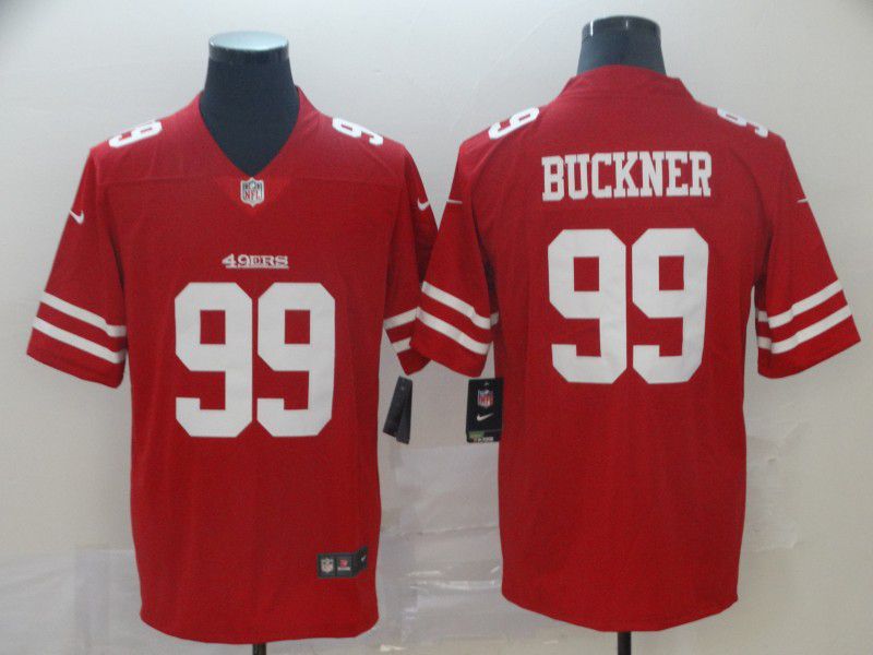 Men San Francisco 49ers #99 Buckner Red Nike Vapor Untouchable Limited Player NFL Jerseys